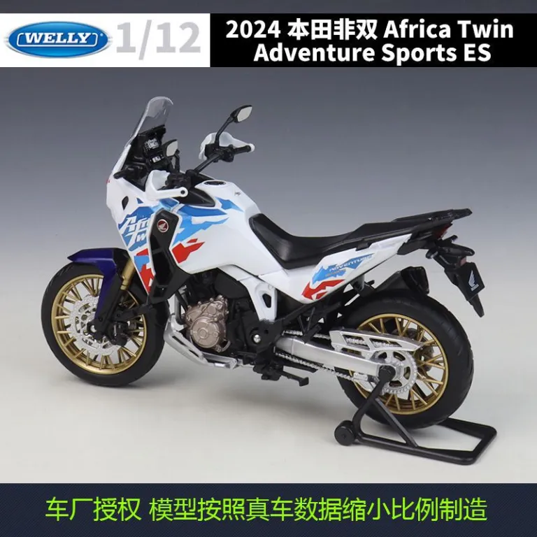 WELLY 1:12 مدل موتورسیکلت آلیاژی شبیه‌سازی شده هوندا Africa Twin Adventure