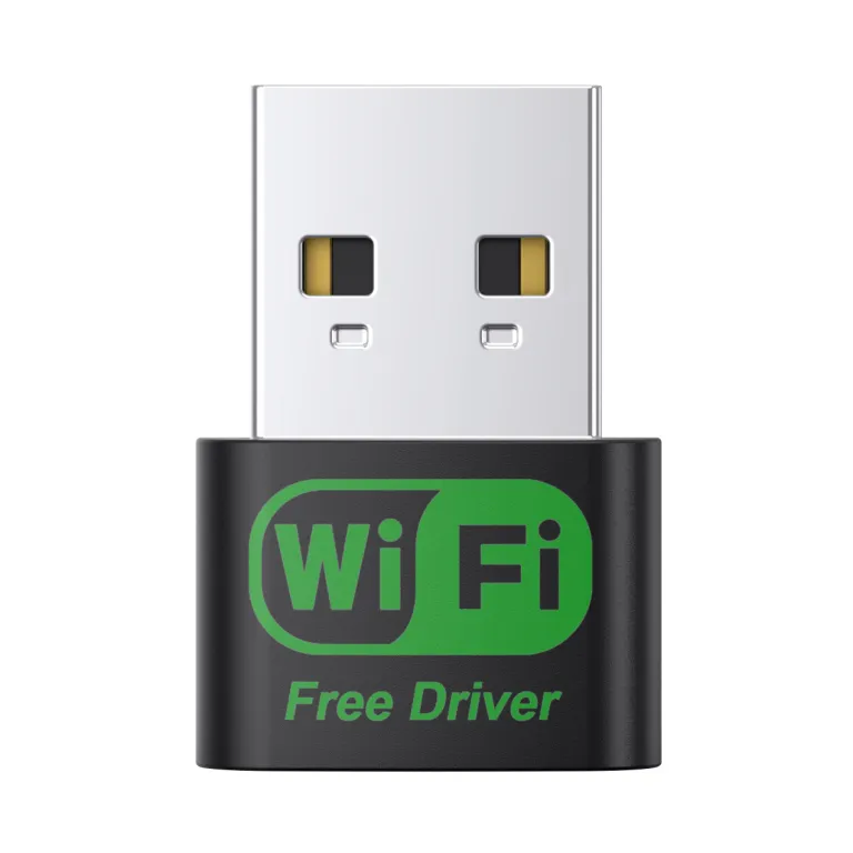 دانگل وای‌فای USB دو بانده گیگابیتی بدون نیاز به درایور 5G گیرنده وای‌فای برای کامپیوتر رومیزی، لپ‌تاپ و فرستنده