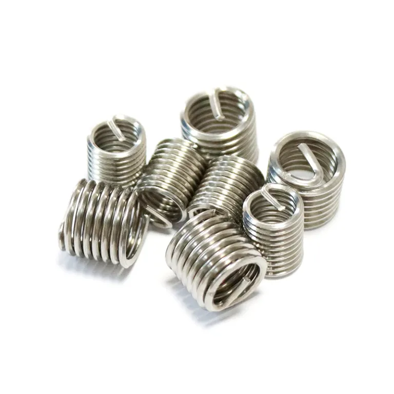 مهره سیمپیچ فولادی ضدزنگ کارخانهای 304 مهره رزوهدار استیل آستین رزوه سیمی دندانه سیمی مهره سیمپیچ بلند M1.4-54