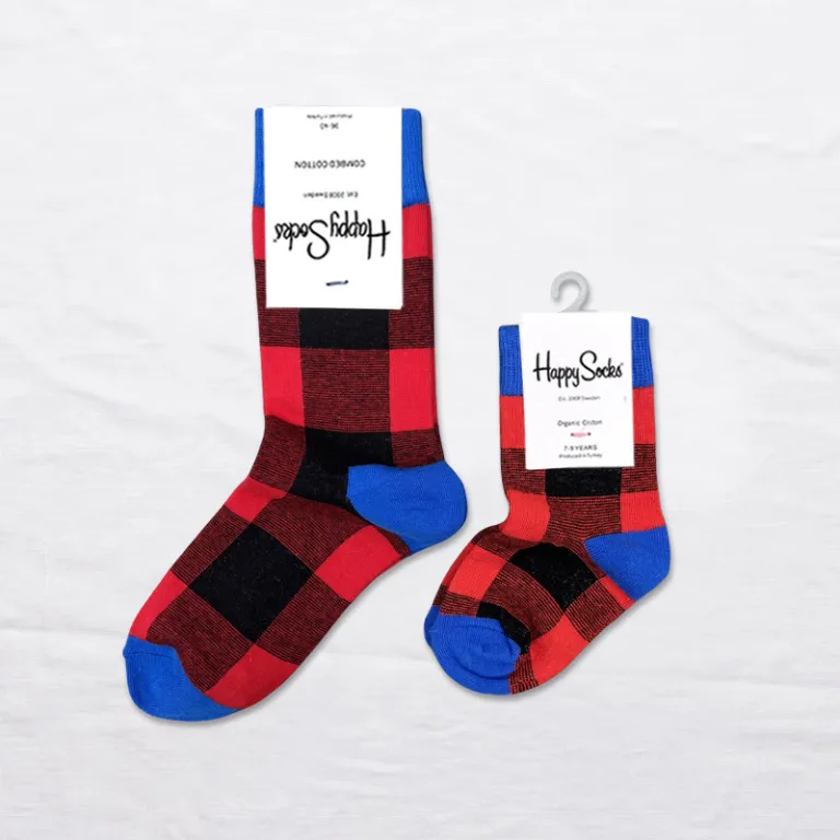 جوراب بچگانه HappySocks طرح کارتونی ساق متوسط مدل هایپی مناسب دختر و پسر برای استفاده بیرون از منزل طرح بامزه عمده و خانوادگی
