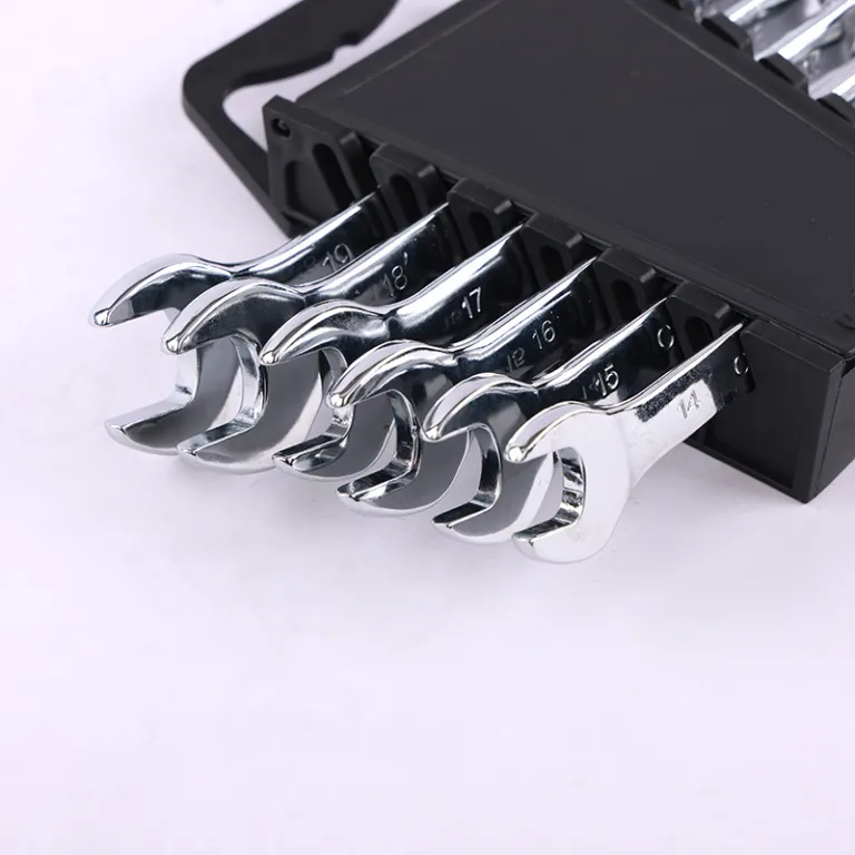 مجموعه آچار تخت و رینگی آینه‌ای 12 تکه دوکاره تعمیرات خودرو و مکانیکی 8-24mm