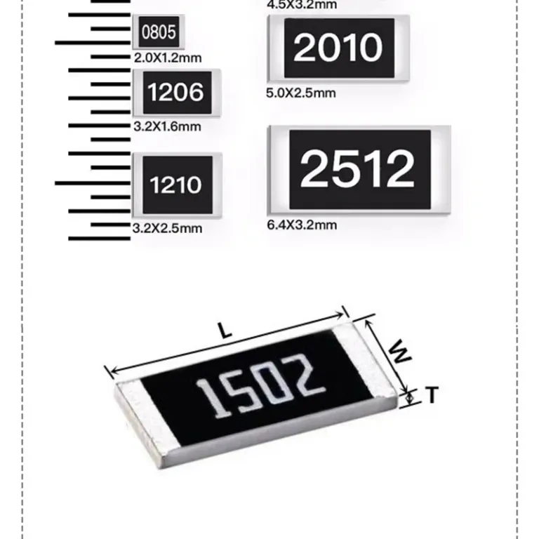 مقاومت SMD 100PCS 0805 1% 0R~10M 750 اهم 33 اهم 10R 22K 680KR