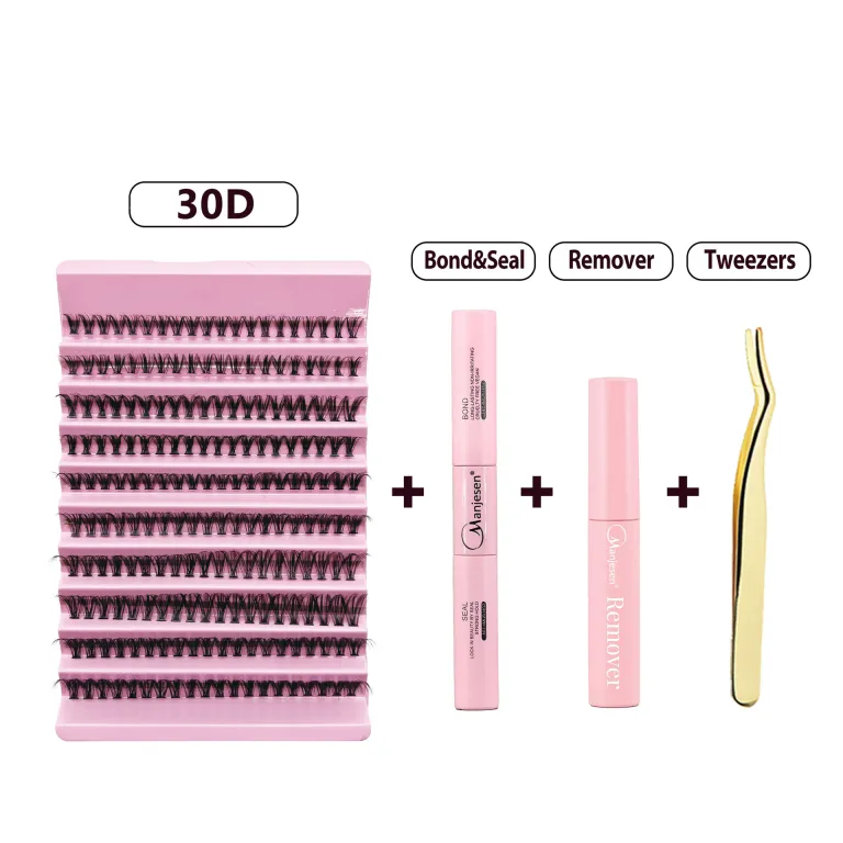 ست مژه مصنوعی اکستنشن 30D40D سینی ده ردیفه پلکانی عمده مژه نرم