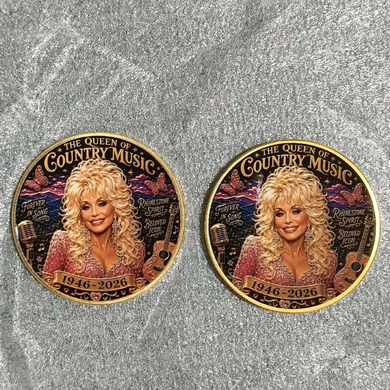 سکه یادبود ابدی دالی پارتن Dolly Parton Commemorative Coin برای فروشگاه مستقل برون‌مرزی