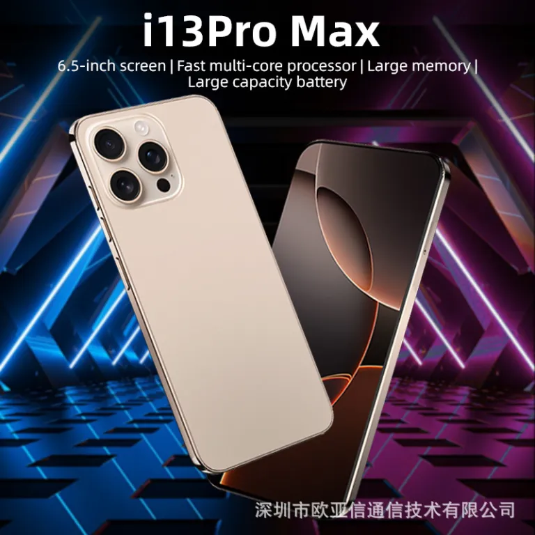 گوشی هوشمند کراسبوردر i13pro max واقعی 6.53 اینچ 1+16 حافظه، موجود در انبار کارخانه، پشتیبانی از دراپ‌شیپینگ