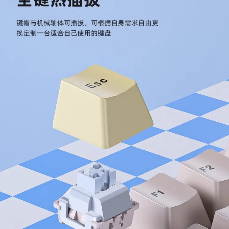 کیبورد مکانیکی آلیس LEOBOG A75 با قابلیت تعویض گرم، RGB، سفارشی‌سازی شده برای بازی و کارهای اداری و تبلت، ساختار TOP