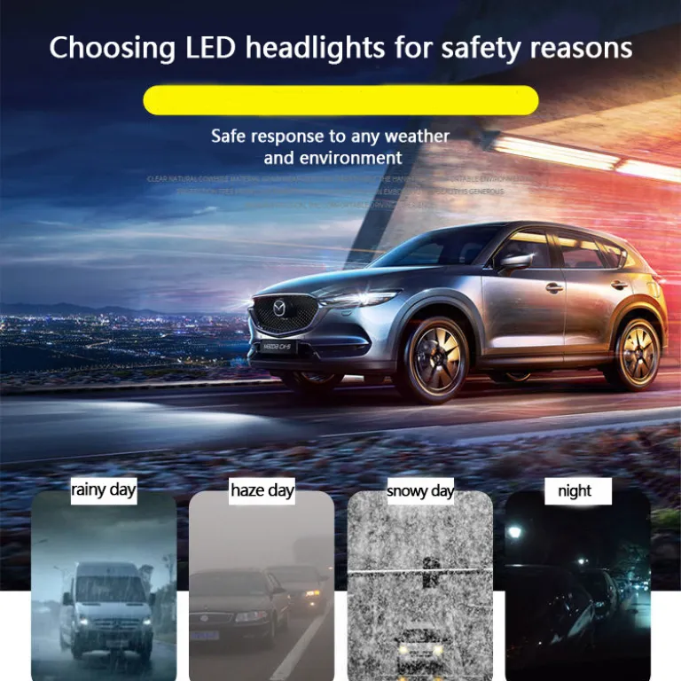 لامپ LED خودرو مدل M8Pro 6000k فوق پرنور و متمرکز h7 h4h11 ارسال مستقیم از تولیدکننده