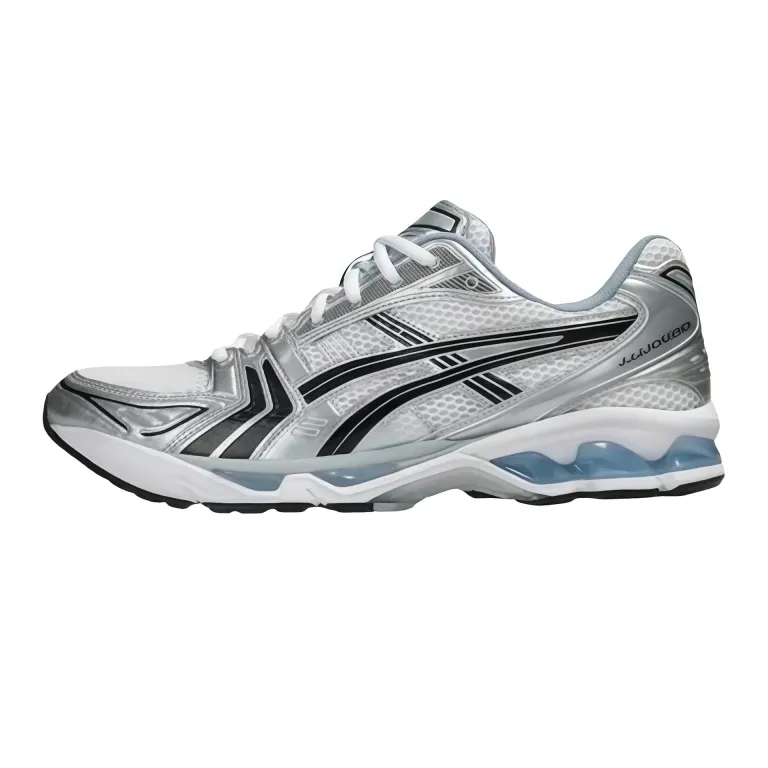 kayano14کفش دویدن ضربه‌گیر زنانه و مردانه ساق کوتاه کفش ورزشی راحتی K14رویه مشکی تنفس‌پذیر و مقاوم در برابر سایش