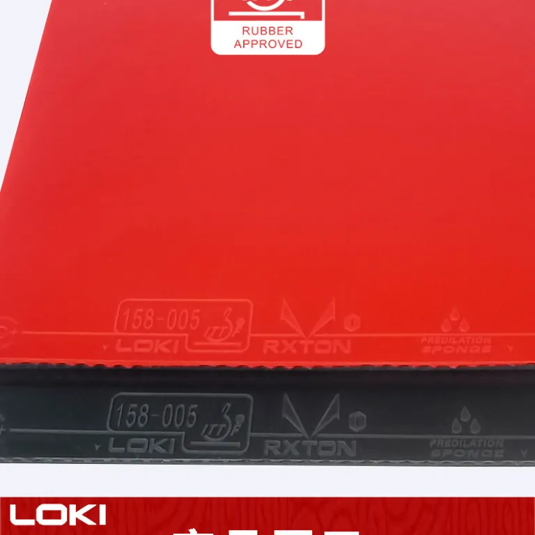 روکش لاستیکی چسبناک راکت پینگ‌پنگ LOKI Thor Ruilong 1 با اسفنج الاستیک بالا اصل