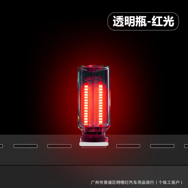 چراغ خواب USB جدید کراس‌بوردر طرح بطری خودرو، چراغ لمسی شیشه‌ای کنار تخت و خودرو، چراغ LED رترو فضاساز