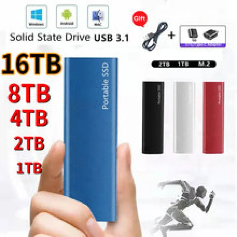 26 هارد SSD قابل حمل برون‌مرزی 16TB8TB4TB2TB1T هارد SSD فوق‌باریک پرسرعت با ظرفیت بالا