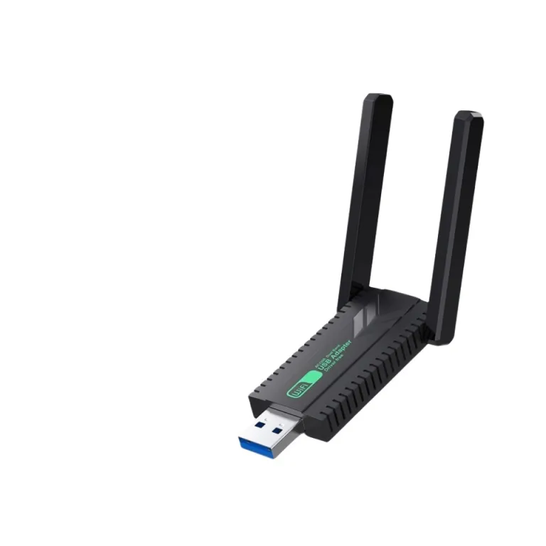 دانگل وای‌فای USB دو بانده گیگابیتی بدون نیاز به درایور 5G گیرنده وای‌فای برای کامپیوتر رومیزی، لپ‌تاپ و فرستنده