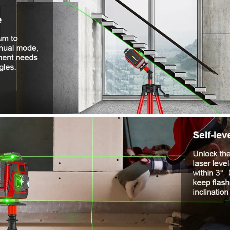 تراز لیزری LFINE 16 خط 4D3D12 خط با پایه laserlevel