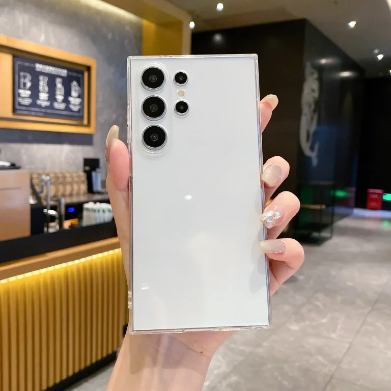 قاب محافظ شفاف با سوراخ‌های دقیق لبه صاف TPU مناسب سامسونگ S25 A56A07 قاب محافظ note20 قاب سیلیکونی ضد ضربه گوشی