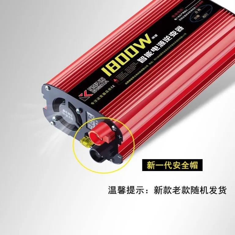 اینورتر موج اصلاح‌شده پرقدرت 12V خودرویی 24V کامیون هوشمند 6072V به 220V دوولتاژ دست‌فروشی