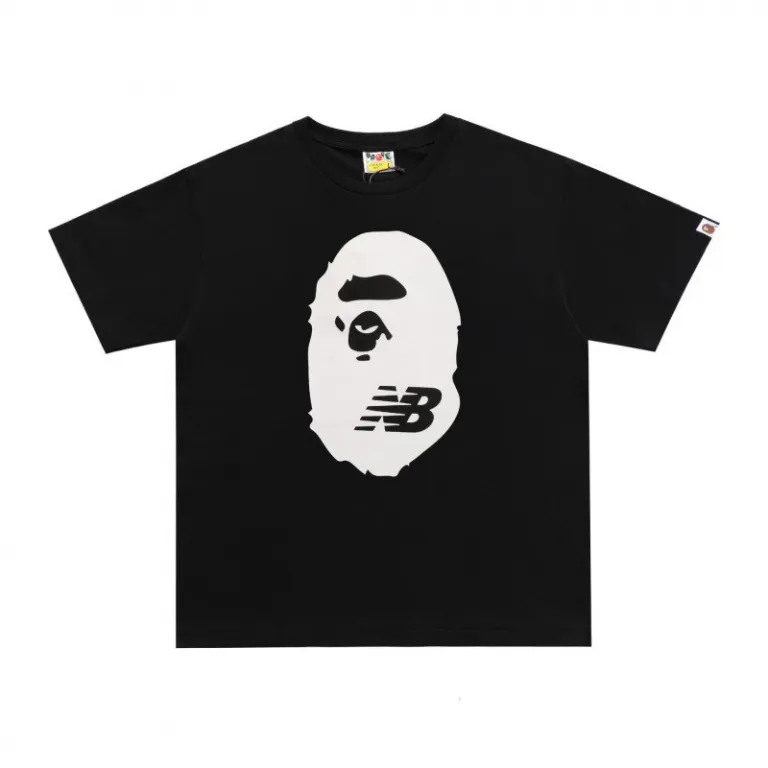 تی‌شرت BAPE تابستانی طرح سر میمون استتاری مردانه و زنانه استایل ژاپنی موجودی عمده
