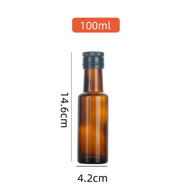 بطری شیشه‌ای خالی روغن زیتون، بطری روغن کاملیا، روغن فلفل سیچوان، روغن گردو، روغن کنجد خانگی و آشپزخانه تجاری