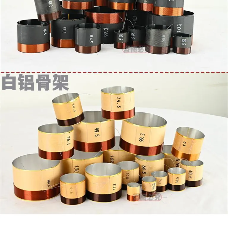 49.5 75.5 99.5mm سیم‌پیچ مسی خالص ووفر 10 12 اینچ 15 اینچ 100 هسته قطعات تعمیر بلندگو