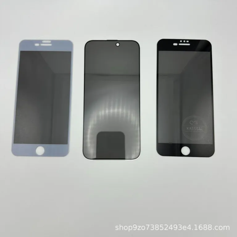 گلس تمام صفحه چاپ سیلک اپل 18promax گلس حریم خصوصی iPhone17/14 فیلم محافظ گوشی 6/7/8 فیلم حریم خصوصی
