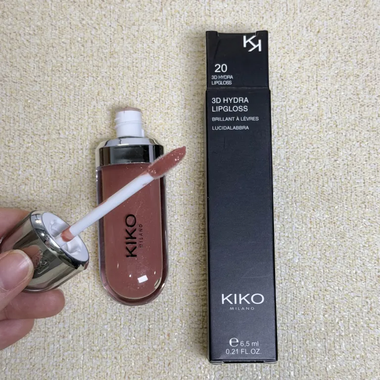 رژ لب مایع آینه‌ای تک‌سر KIO مخصوص صادرات 3D 02 22 12 رژ لب براق شیشه‌ای موجود در رنگ حبوبات 6.5ML