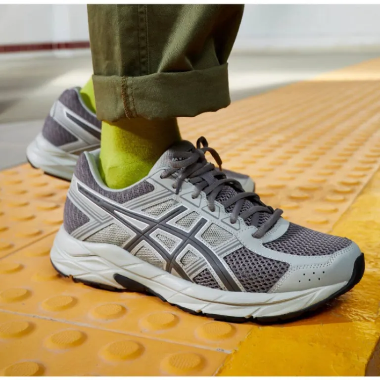 کفش دویدن مردانه ASICS سبک، تنفس‌پذیر و ضربه‌گیر GEL-CONTEND 4