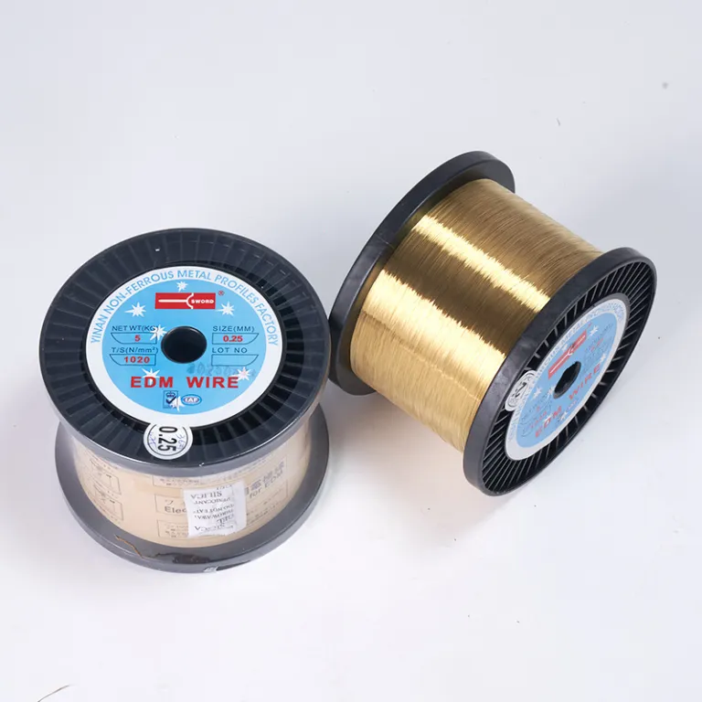 سیم برنجی مس یینان سیم برش آرام مخصوص EDM سیم الکترود برنجی برش 0.2mm سیم برنجی