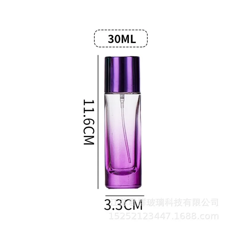 عمده موجودی آماده اسپری قابل حمل 20ml-100ml بطری تقسیم‌کننده عطر بطری عطر بطری اسپری مسافرتی بطری شیشه‌ای