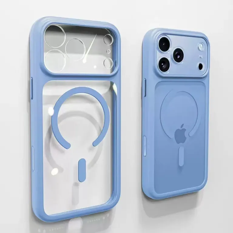 قاب گوشی اپل iPhone18ProMax شفاف مگنتی با محافظت کامل لنز 17 ضد ضربه مخصوص صادرات