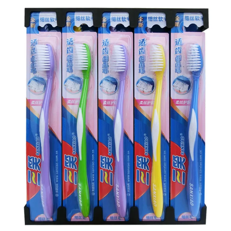 مسواک خانوادگی سانشیائو با موی متوسط نرم و راحت، عمده با قیمت ویژه 998n