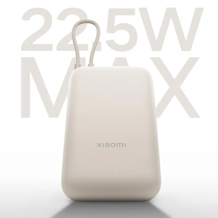 پاوربانک جیبی شیائومی با کابل داخلی 10000mAh مناسب دانش‌آموزان و رفت‌وآمد روزانه، شارژ سریع، هدیه تبلیغاتی سازمانی