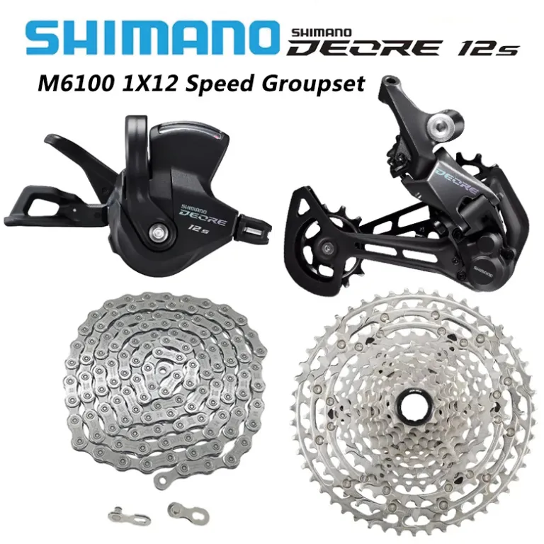 SHIMANO M6100 1X12 سرعته ست کامل چهارتکه اورجینال 12 سرعته کیت دوچرخه کوهستان