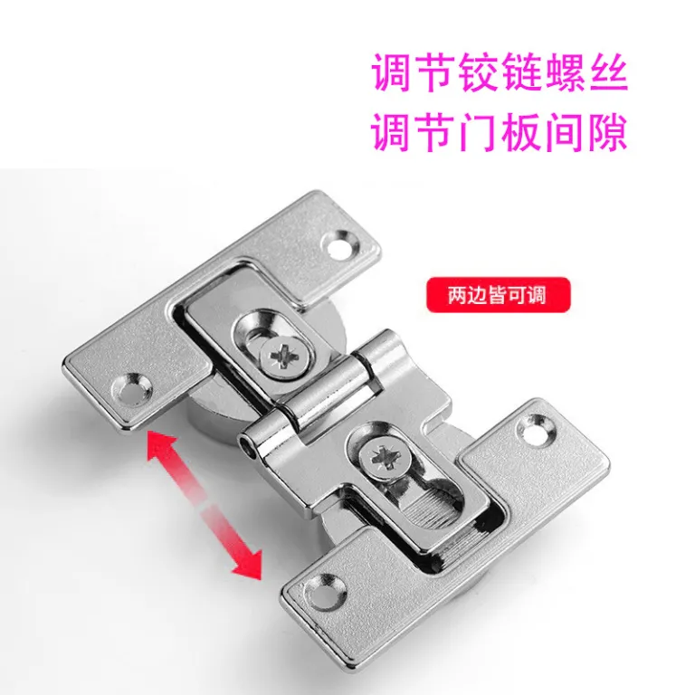 لولای تاشو دو لنگه برای درب کابینت و کمد، قابل تنظیم با قرقره، مخصوص بازشو به داخل و روی هم قرارگیری، تولیدکننده درب کابینت