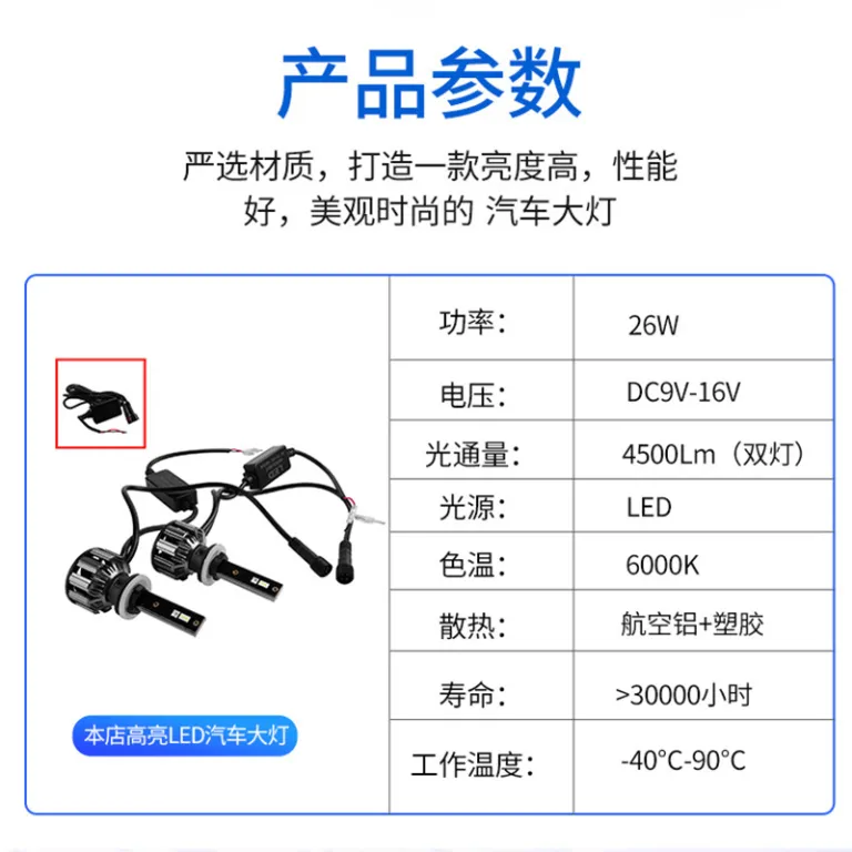 RGB9006LED چراغ جلوی خودرو با لنز LED چراغ جلوی LED بدون نقطه کور H7H11360 درجه