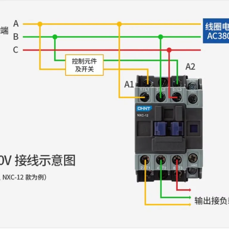 کنتاکتور AC چنت NXC 220V380V سه‌فاز CJX2 تک‌فاز 0912182532405065