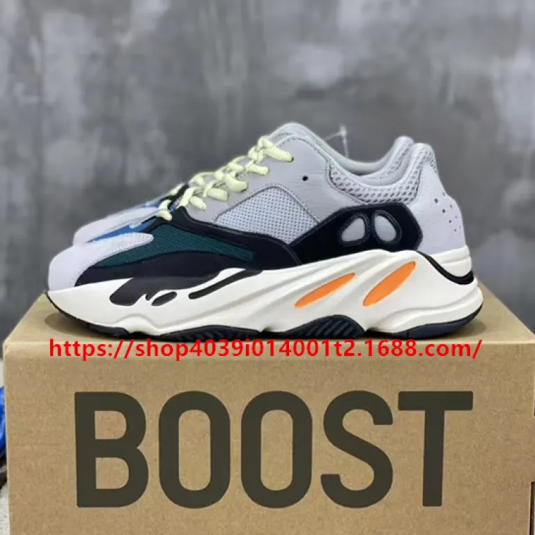کفش اصل پوتیان یزی originalsboost700v2 مردانه و زنانه 700v3 کفش پدری ساق کوتاه مشکی