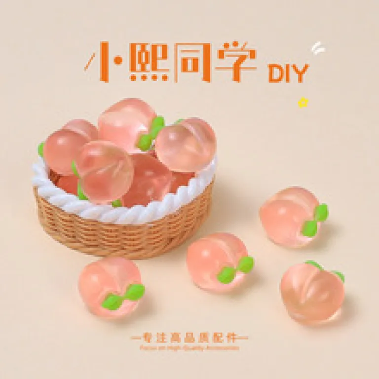 لوازم تزئینی رزینی ستاره و مهمانی ساحلی، کارتونی خلاقانه برای پخش زنده، DIY، گیره مو، آهنربای یخچال، زیورآلات، مواد کفش کروکس