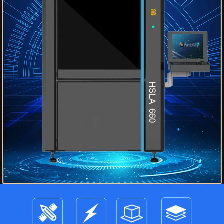 منبع کارخانه 3D پرینتر سه‌بعدی صنعتی SLA660 لیزری با پخت نوری، دقت بالا، ابعاد بزرگ و نمونه‌سازی سریع