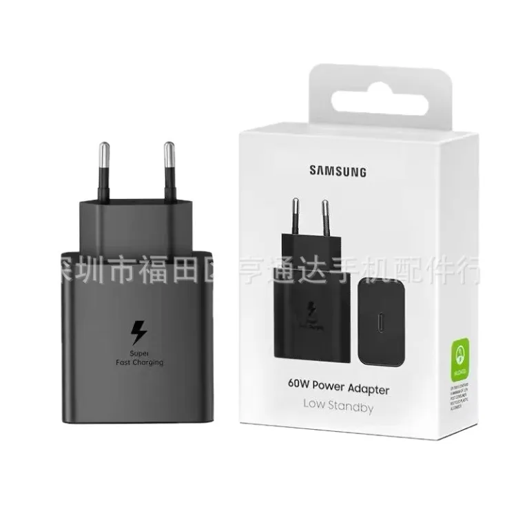 T6010 مناسب برای سامسونگ 60W شارژ سریع 3.0 آداپتور شارژ S26U/S25/S24 موبایل USB-C شارژر