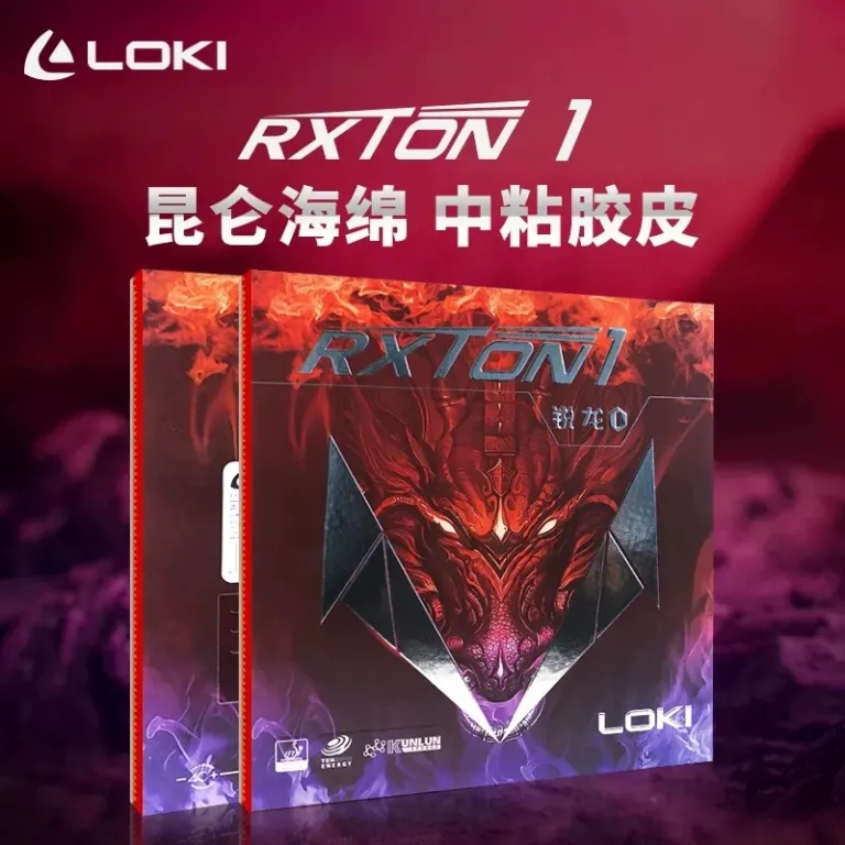 روکش حرفه‌ای پینگ‌پنگ LOKI Thor Ruilong 1 با اسفنج الاستیک بالا بدون نیاز به چسب، روکش بک‌هند