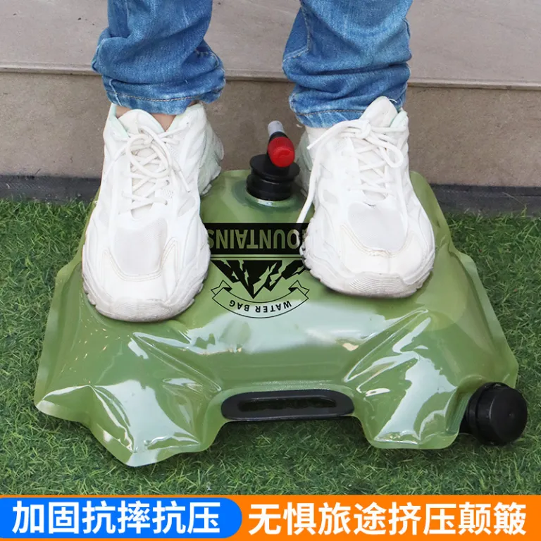 کیسه آب قابل حمل فضای باز برای کمپینگ خودرو، تجهیزات کوهنوردی تاشو، کیسه آب پلاستیکی سفری برای کمپینگ