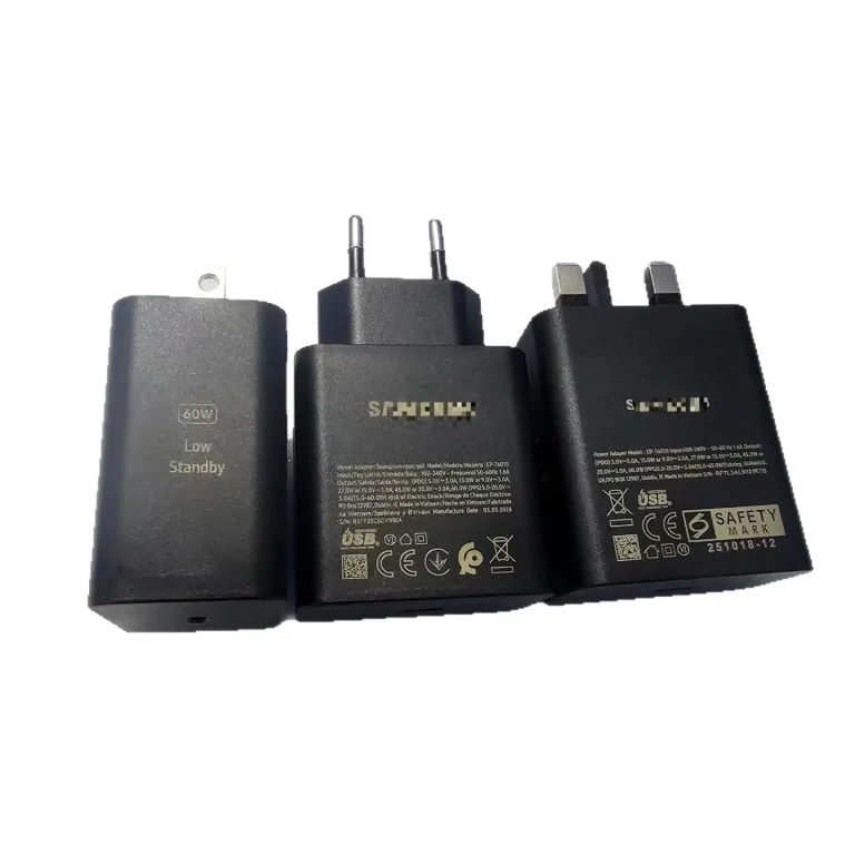 شارژر مناسب سامسونگ 60W با پشتیبانی از S26ultra شارژ فوق سریع 3.0 شارژر نیترید گالیوم T6010