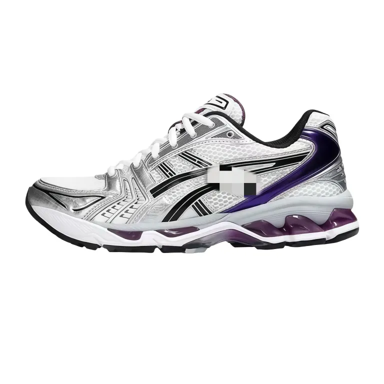 kayano14کفش دویدن ضربه‌گیر زنانه و مردانه ساق کوتاه کفش ورزشی راحتی K14رویه مشکی تنفس‌پذیر و مقاوم در برابر سایش