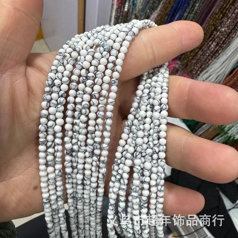 2mm3mm4mm مهره‌های گرد کوچک سنگ طبیعی، لوازم جانبی زیورآلات، آمیتیست، آونتورین سبز، تورمالین، مهره‌های DIY عمده