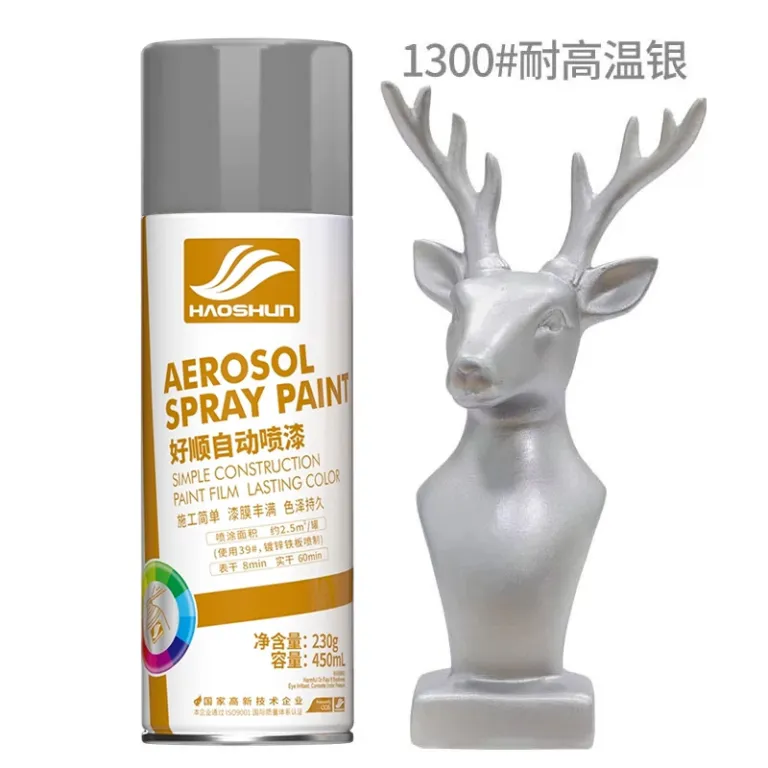 اسپری رنگ 450ml هاوشون ضدزنگ فلز در رنگ‌های مشکی سفید قرمز برای مصارف خانگی و تغییر رنگ خودرو