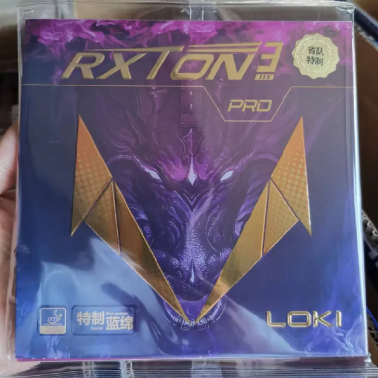 روکش لاستیکی راکت پینگ‌پنگ LOKI Thor Ruilong 1 3 5 PRO با اسفنج آبی مخصوص تیم استانی، نسخه ملی 9