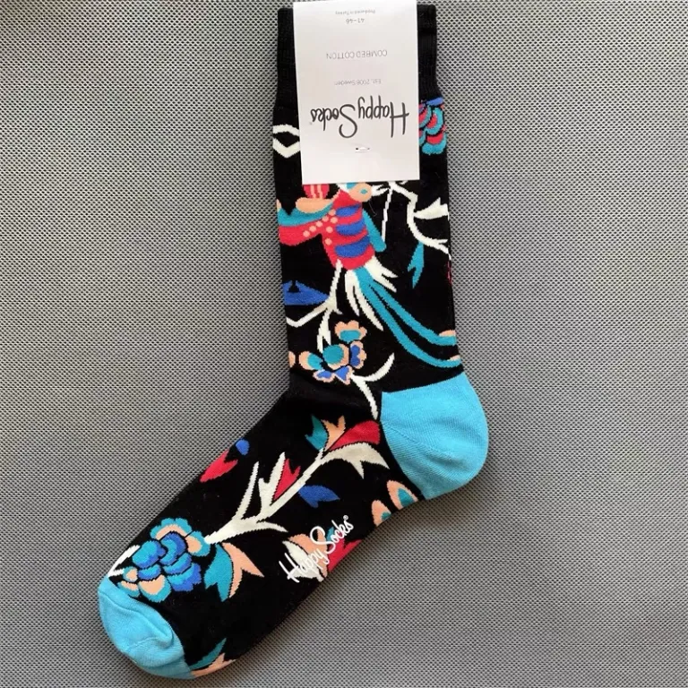 جوراب رنگی HappySocks مردانه طرح کارتونی فانتزی اینستاگرامی ساق‌متوسط بیرونی خیابانی