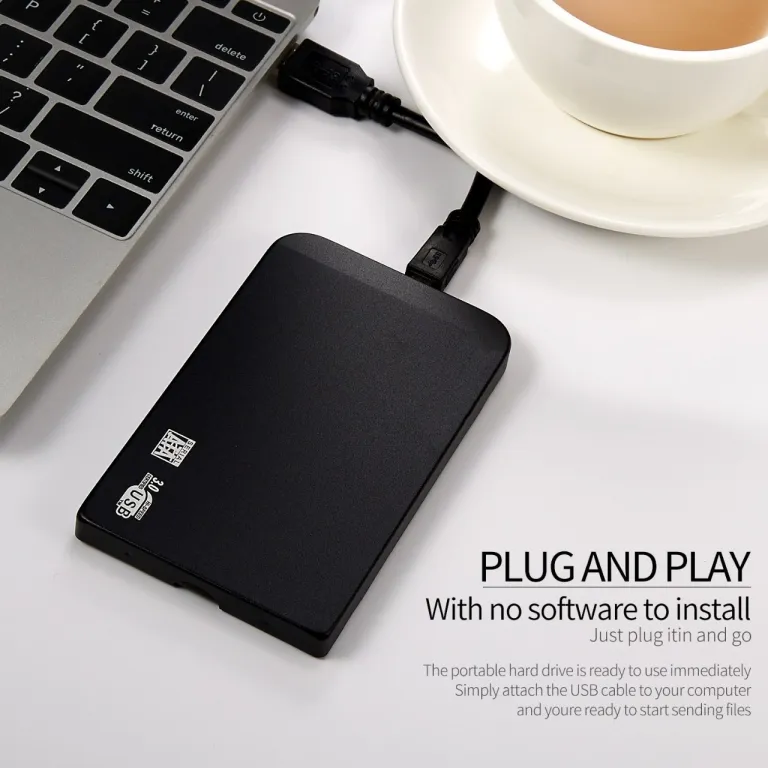 هارد اکسترنال قابل حمل پرسرعت 16TB 8TB 4TB 2TB 1TB هارد قابل حمل USB3.0 مشکی
