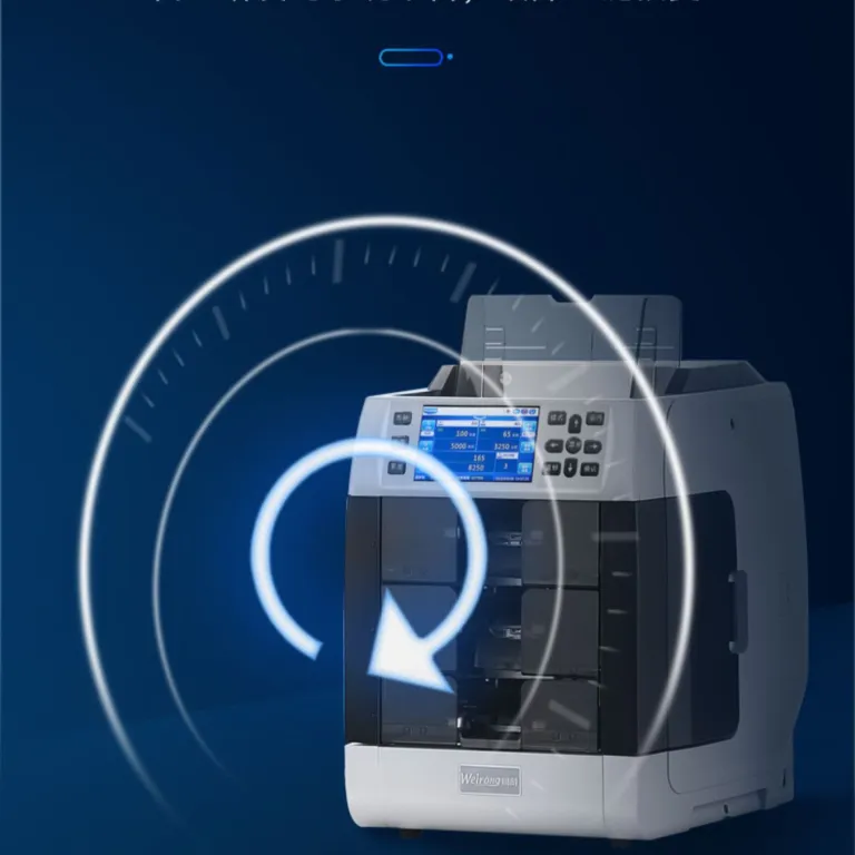 WR8301 دستگاه شمارش و تشخیص اسکناس خارجی با فناوری CIS، شمارش ترکیبی و محاسبه مجموع مبلغ 2+1 دستگاه تفکیک اسکناس
