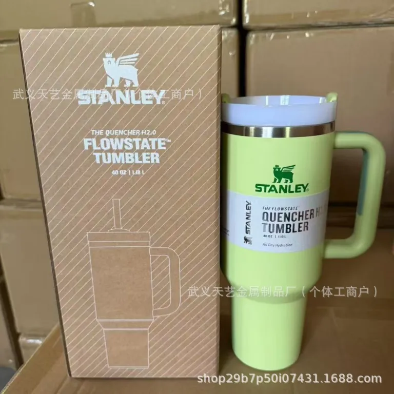 ماگ خودرو استنلی 40oz استیل ضدزنگ عایق حرارتی با ظرفیت بالا، قابل حمل، مناسب خودرو