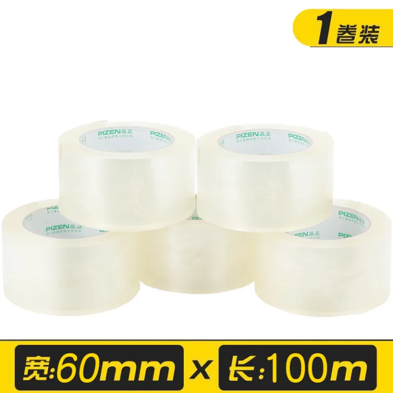 چسب نواری دلی عمده 100m انبار تجارت الکترونیک بسته‌بندی ارسال سریع بستن درب بسیار شفاف 45mm چسب نواری پهن سایز بزرگ 60mm